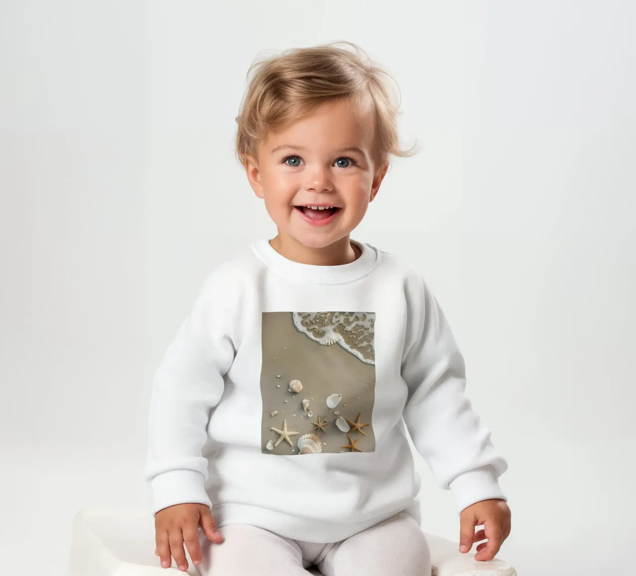 Conchiglie di mare felpa neonato da luxi&lace
