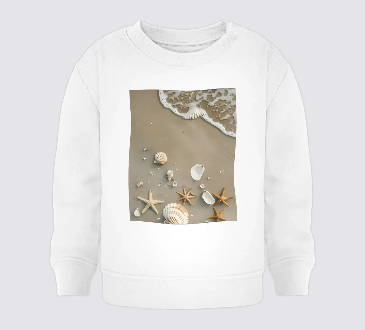 Conchiglie di mare felpa neonato da luxi&lace