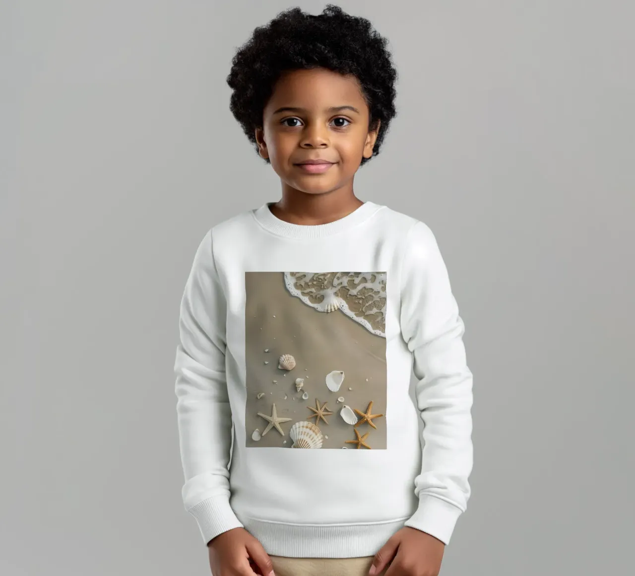 Conchiglie di mare felpa bambino da luxi&lace