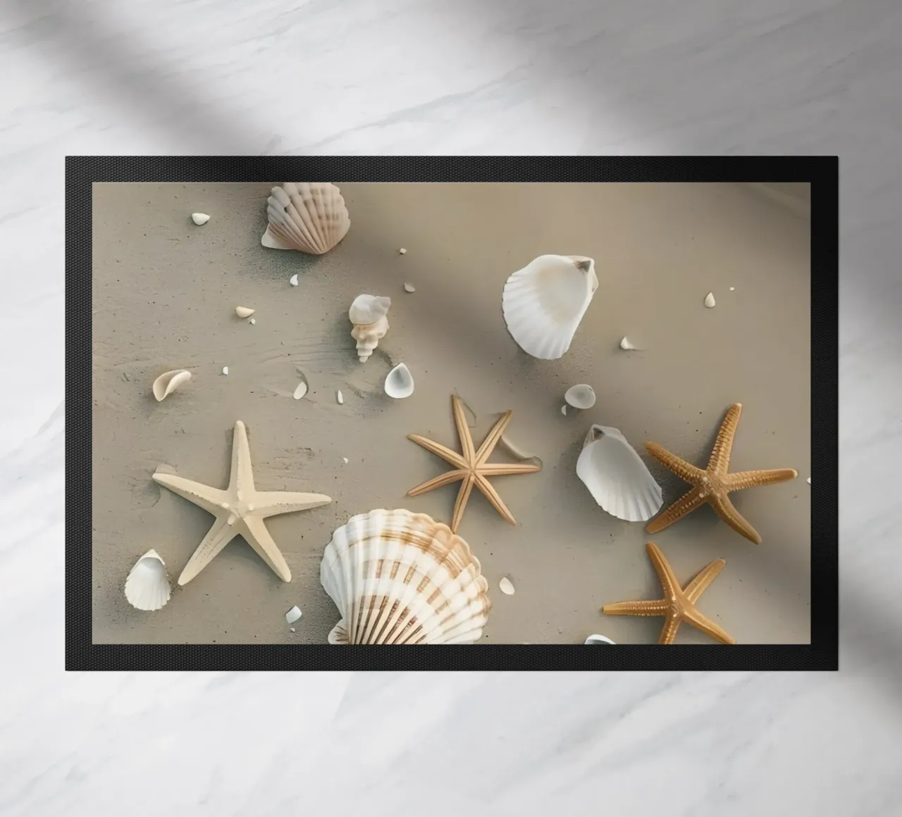 Sea Shells doormat by luxi&lace