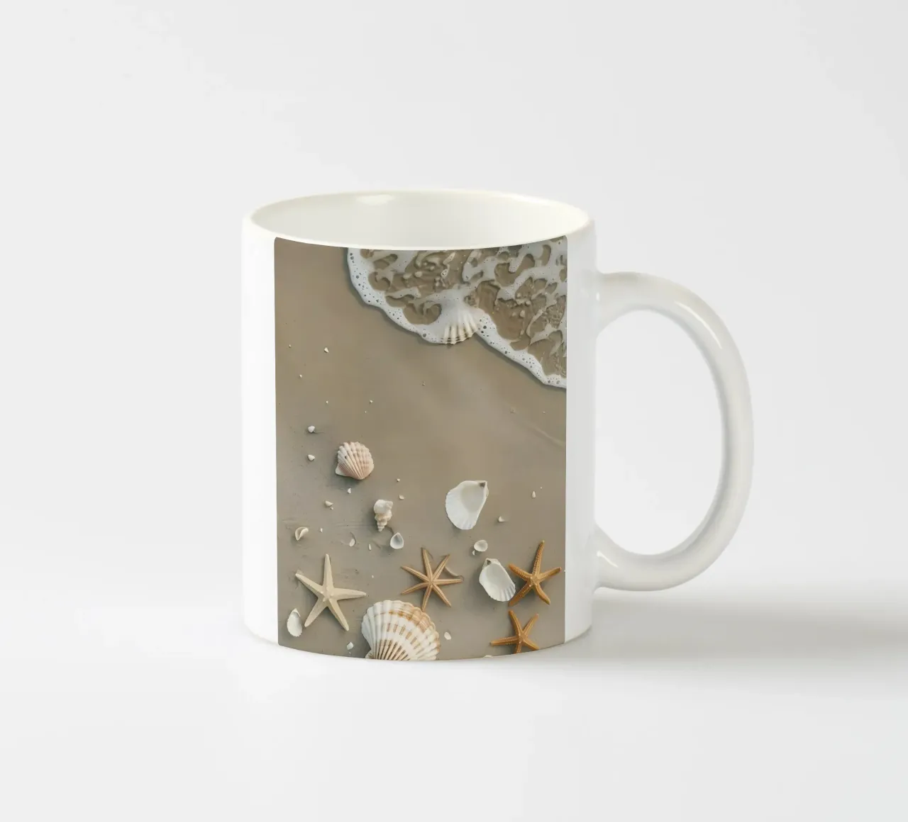 Conchiglie di mare tazza in ceramica da luxi&lace