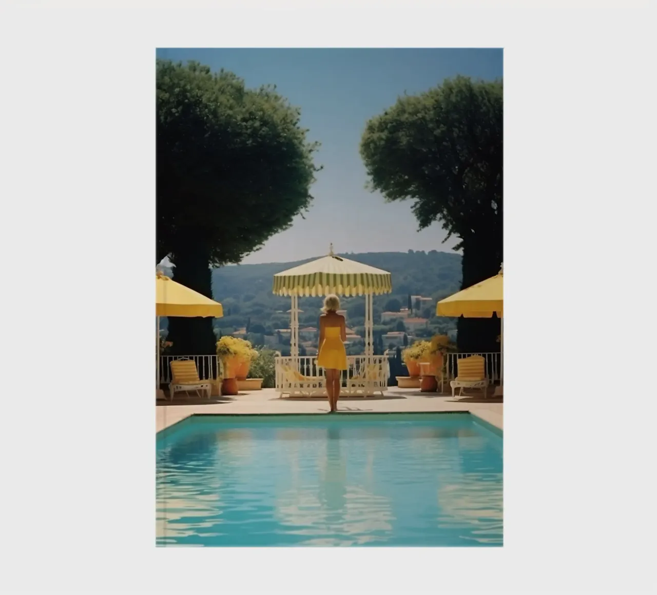 Retro 60's Style 'Cannes Pool' notebook by Mr.Lorenzo