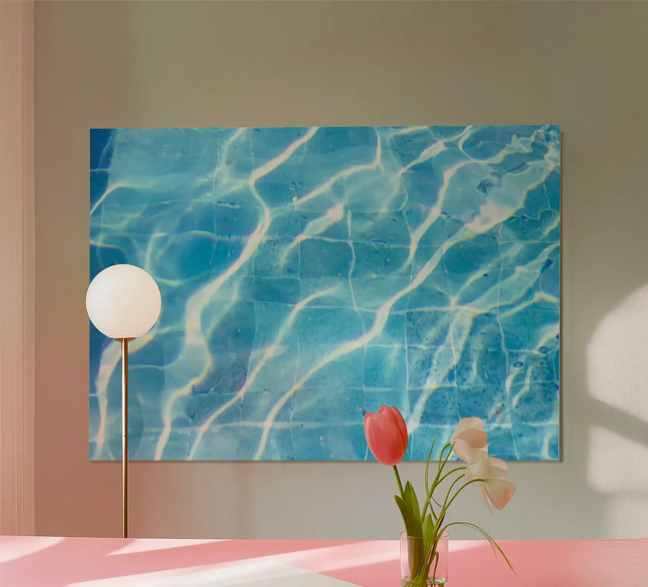 Piscina #9 - Dittico B poster con telaio in alluminio da rafael campezato