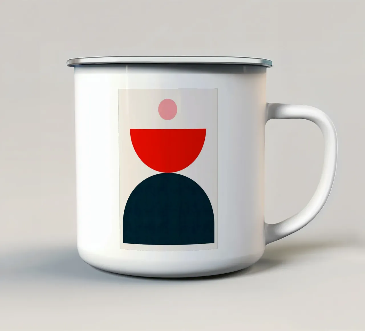 Geometria semplice tazza in smalto da Liam Johnson
