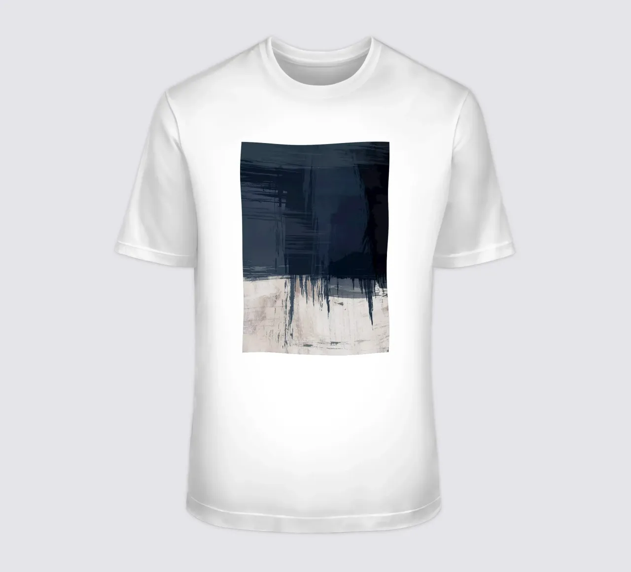 Surfaces 16 | Slate Gray, Indigo & Neutral | Abstract t-shirt da sabidussi