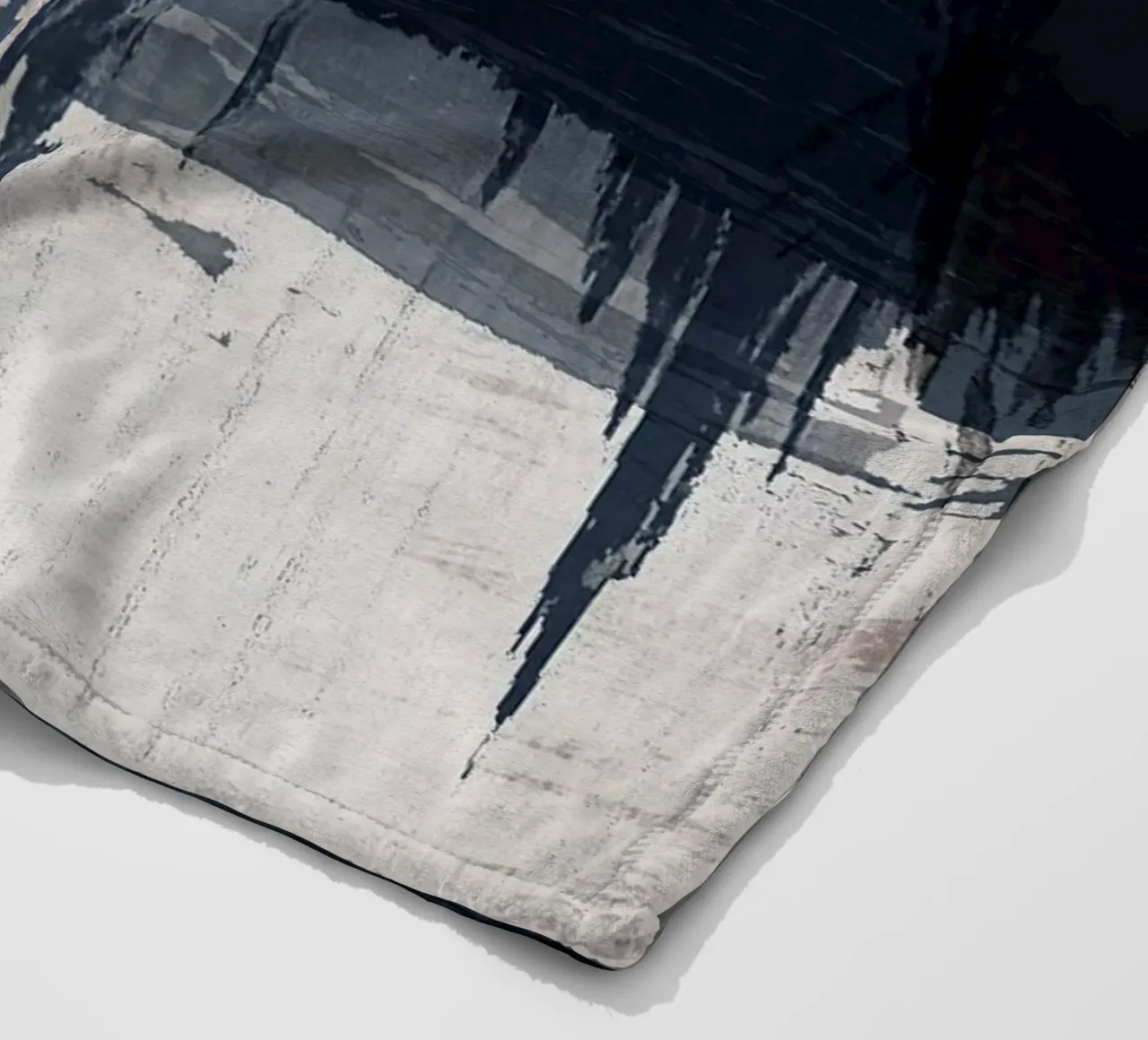 Surfaces 16 | Slate Gray, Indigo & Neutral | Abstract coperta in pile da sabidussi
