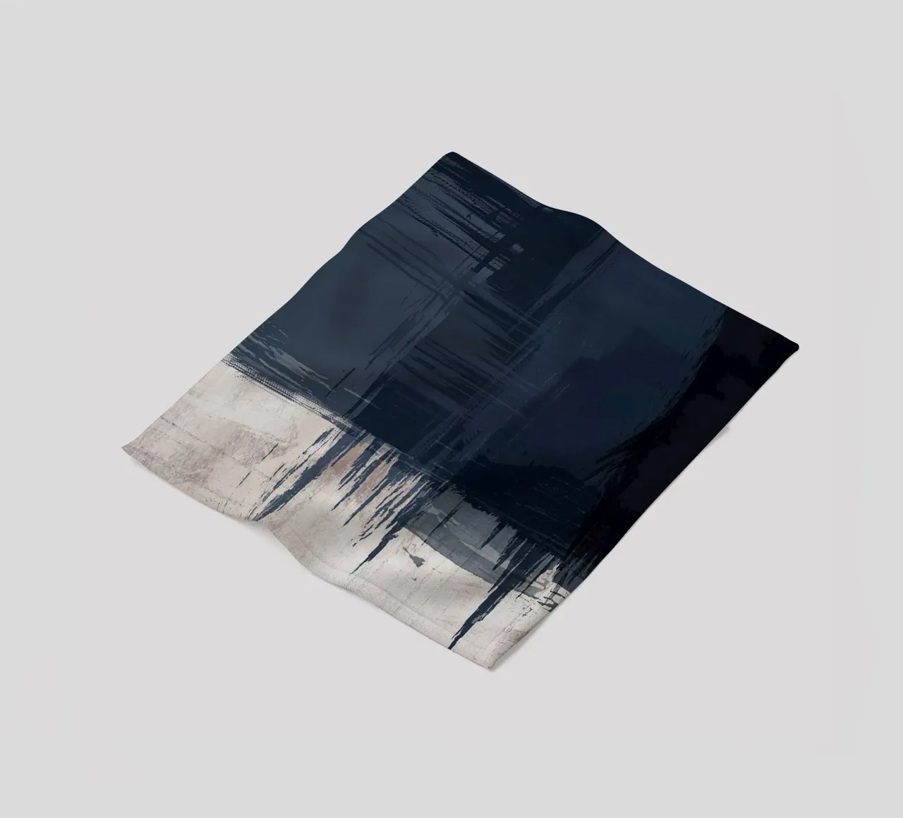 Surfaces 16 | Slate Gray, Indigo & Neutral | Abstract coperta in pile da sabidussi