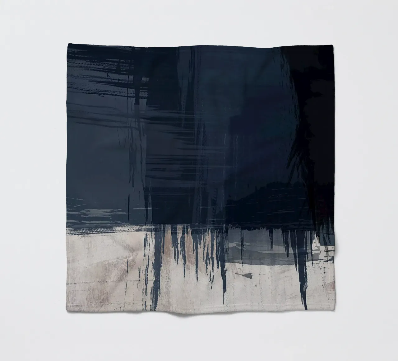 Surfaces 16 | Slate Gray, Indigo & Neutral | Abstract coperta in pile da sabidussi
