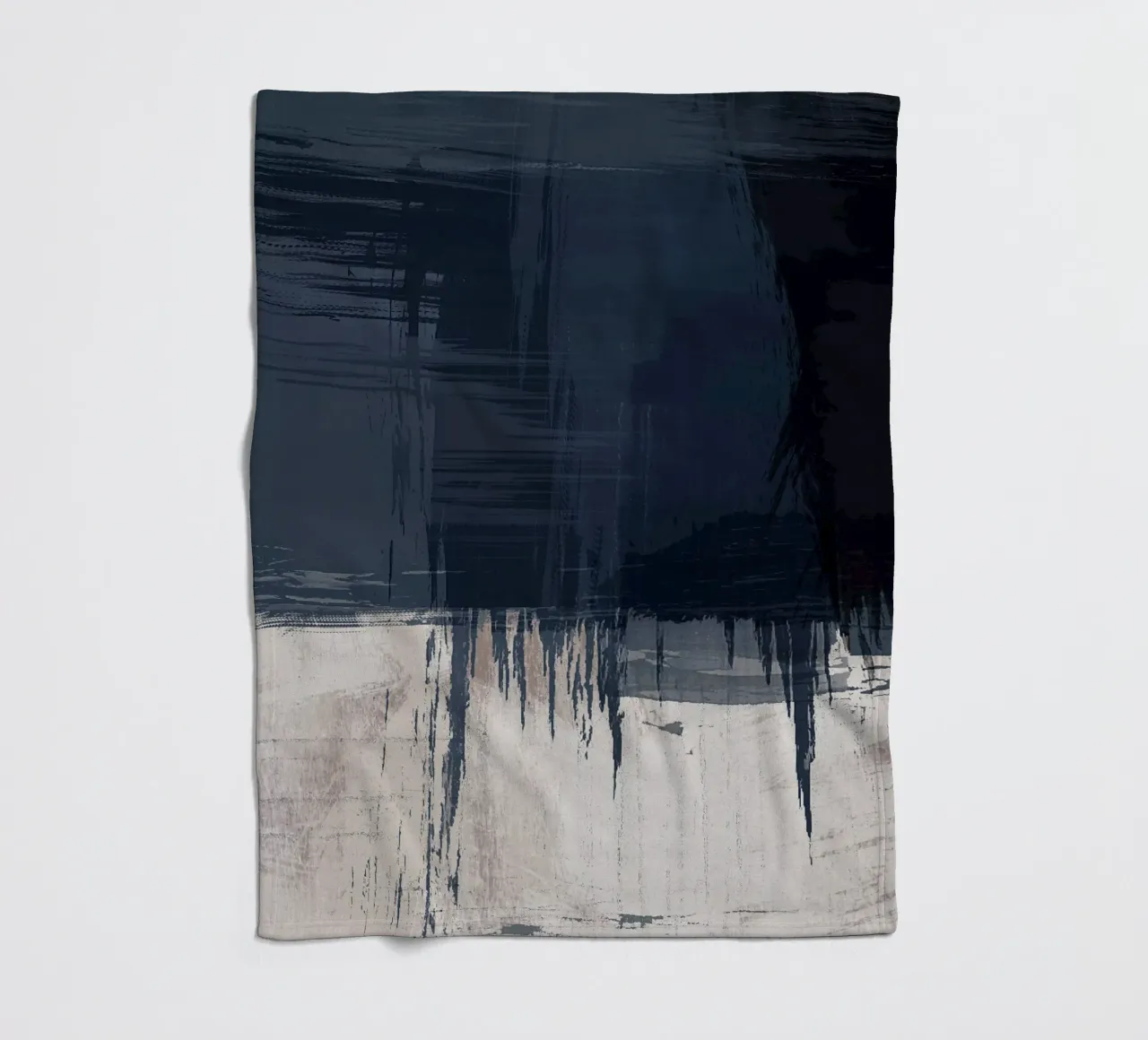 Surfaces 16 | Slate Gray, Indigo & Neutral | Abstract coperta in pile da sabidussi