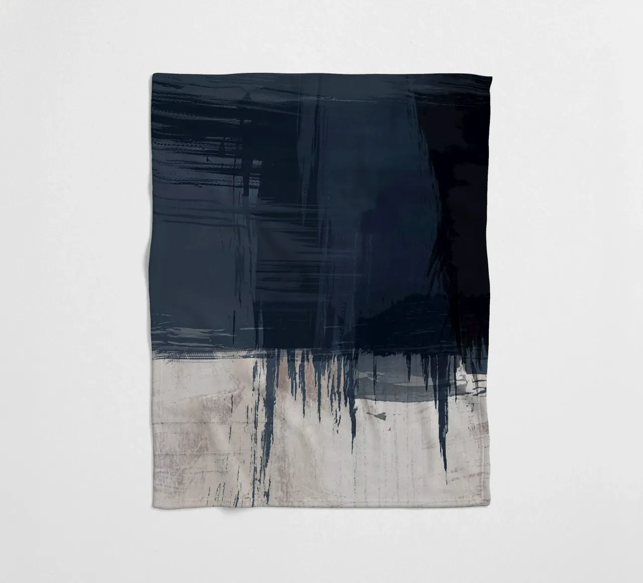 Surfaces 16 | Slate Gray, Indigo & Neutral | Abstract coperta in pile da sabidussi