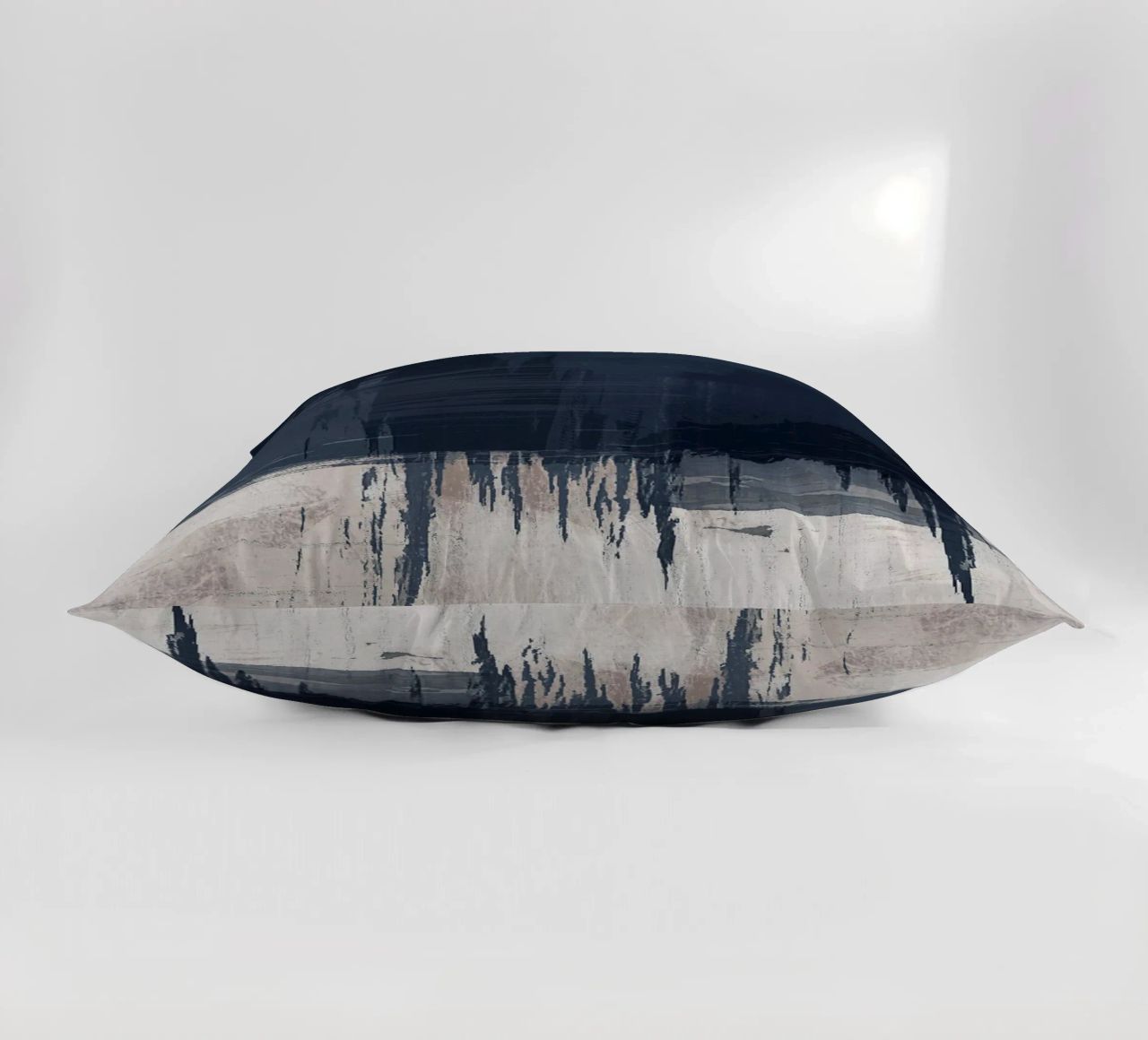 Surfaces 16 | Slate Gray, Indigo & Neutral | Abstract cuscino da sabidussi