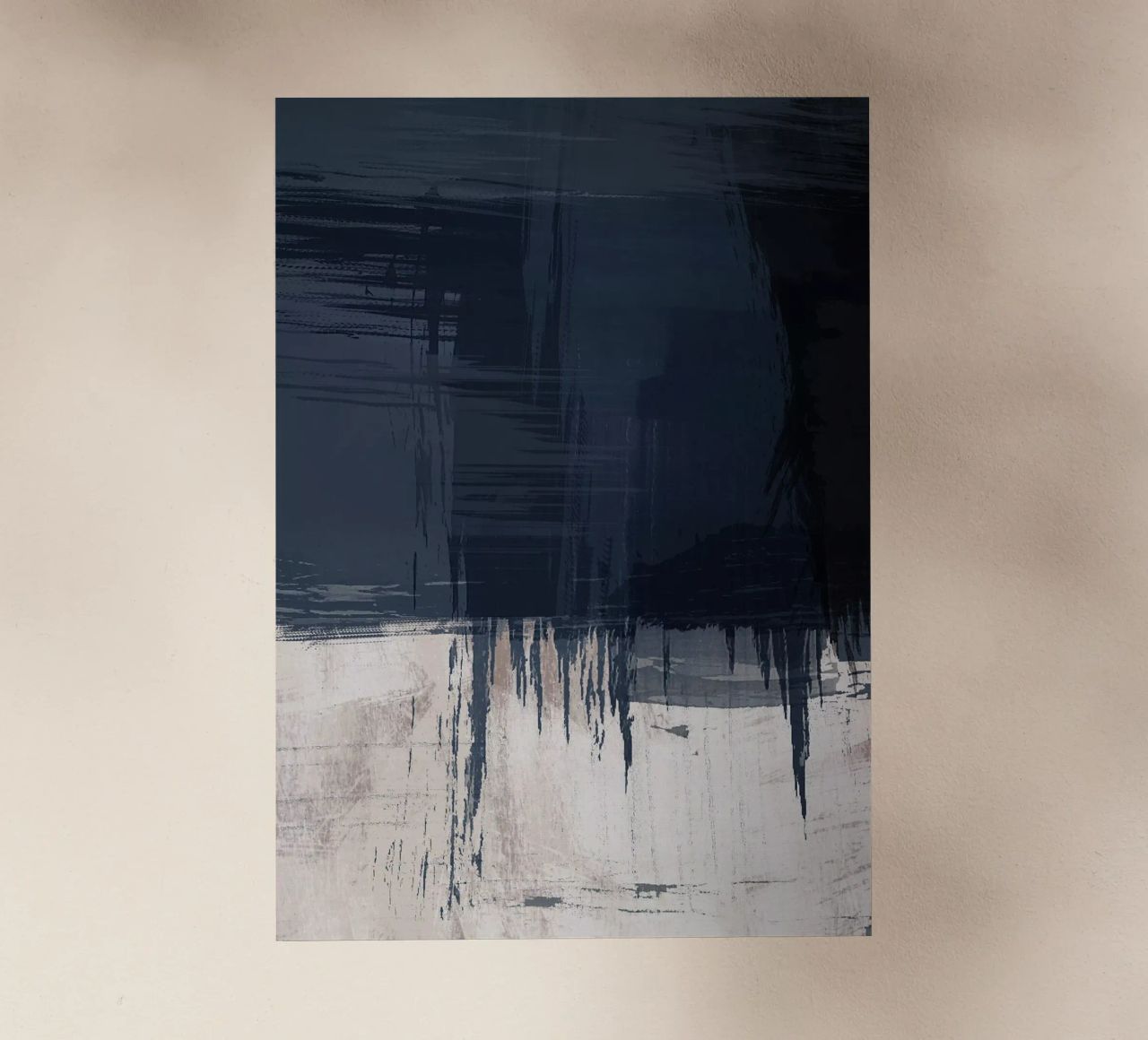 Surfaces 16 | Slate Gray, Indigo & Neutral | Abstract pellicola backlit da sabidussi