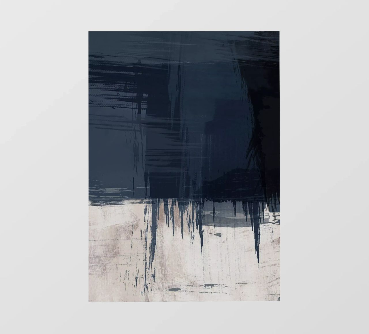 Surfaces 16 | Slate Gray, Indigo & Neutral | Abstract pellicola backlit da sabidussi