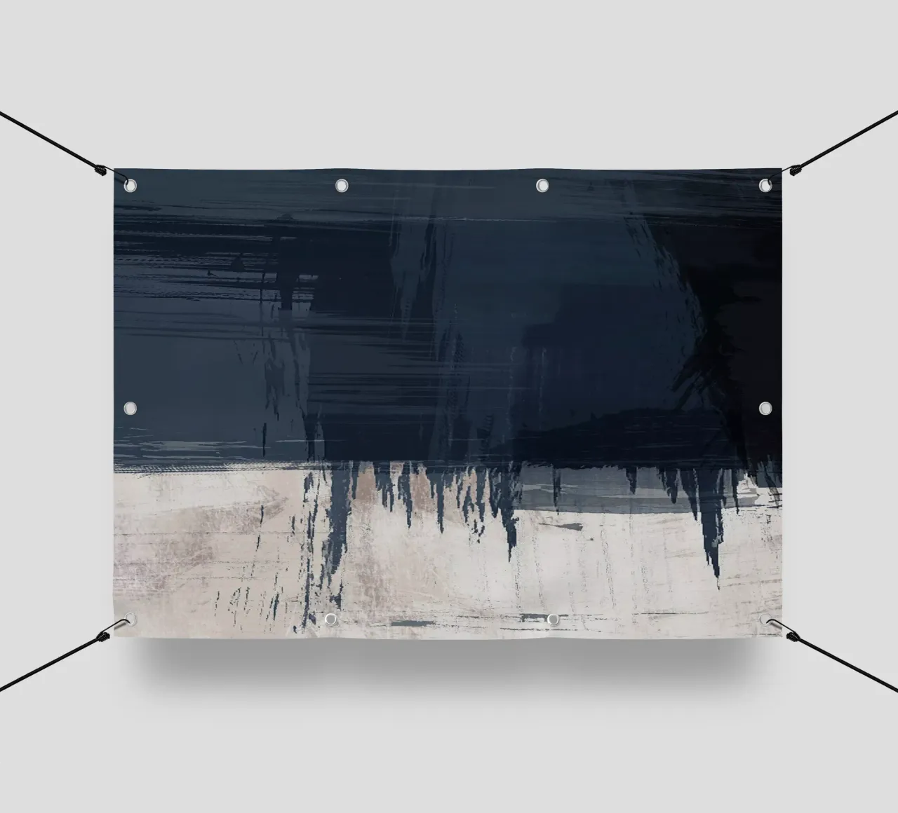 Surfaces 16 | Slate Gray, Indigo & Neutral | Abstract telo in pvc da sabidussi