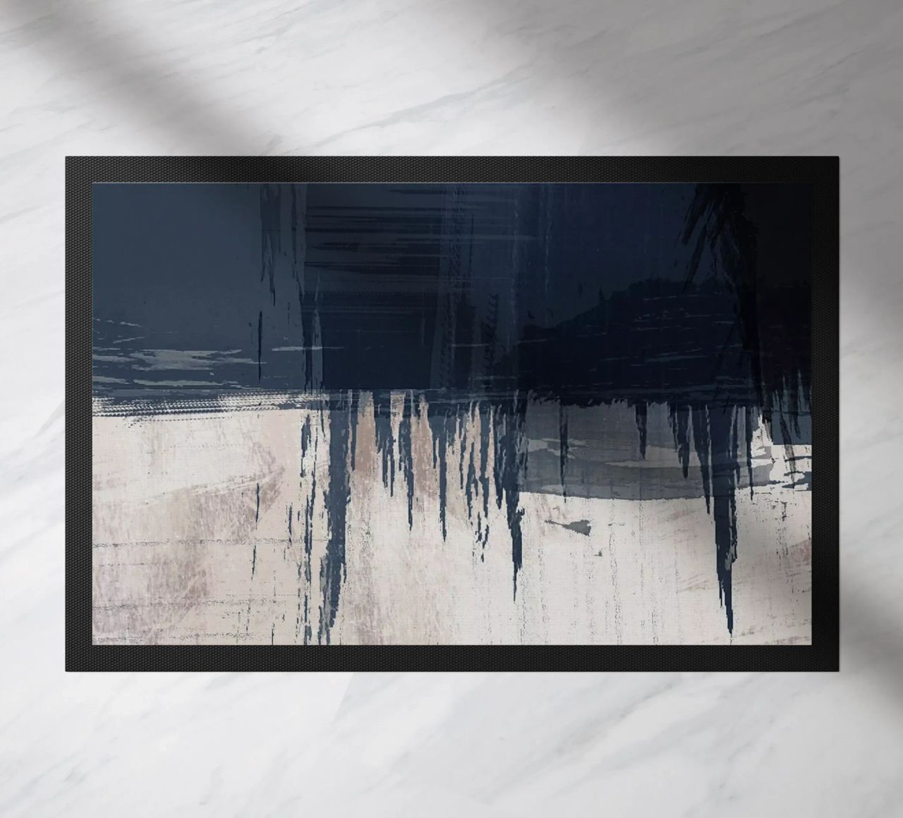 Surfaces 16 | Slate Gray, Indigo & Neutral | Abstract zerbino da sabidussi