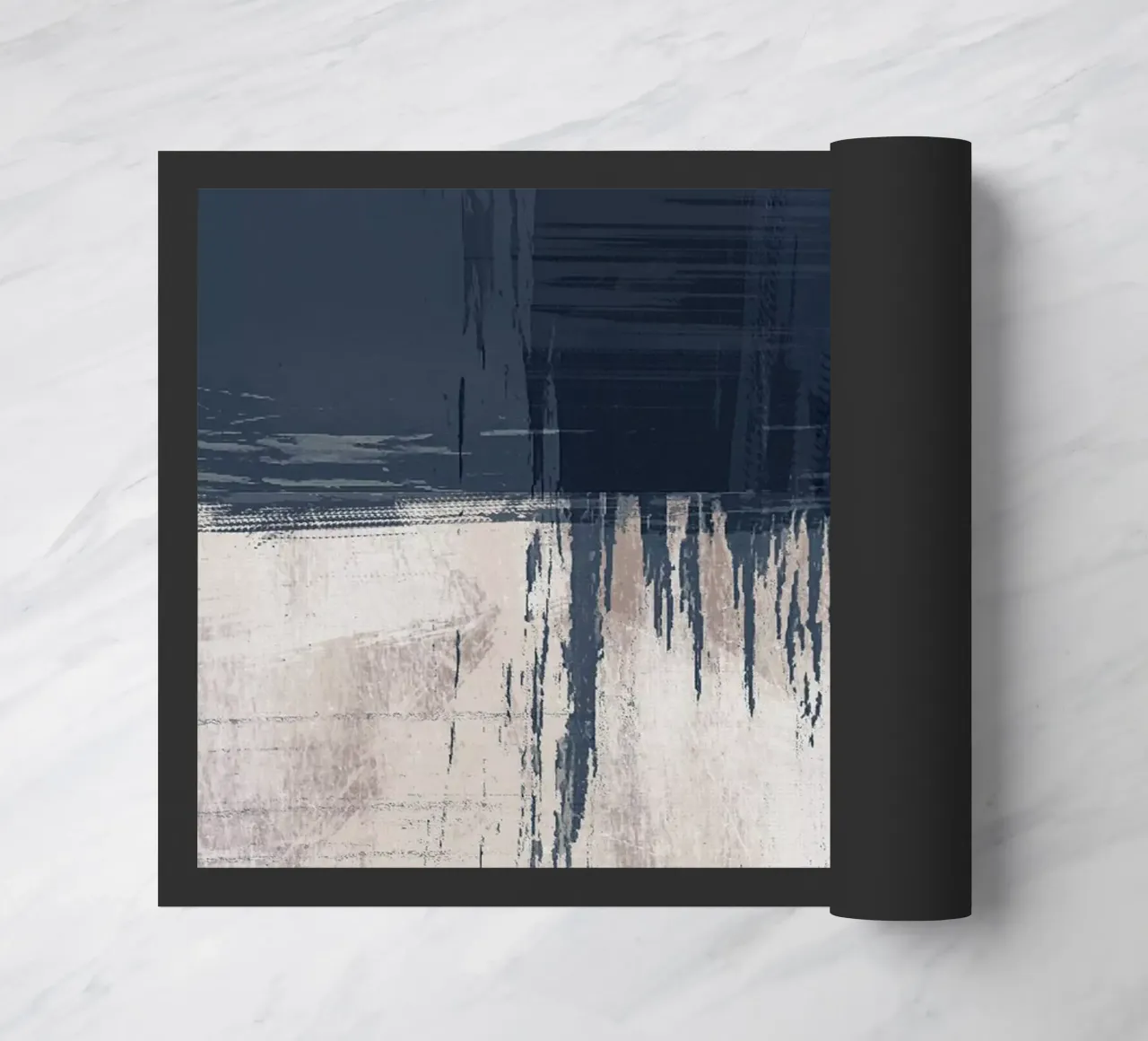 Surfaces 16 | Slate Gray, Indigo & Neutral | Abstract zerbino da sabidussi