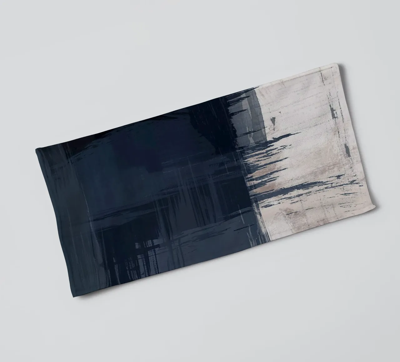 Surfaces 16 | Slate Gray, Indigo & Neutral | Abstract asciugamano da bagno da sabidussi