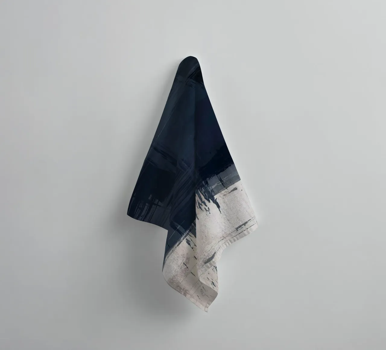 Surfaces 16 | Slate Gray, Indigo & Neutral | Abstract asciugamano da bagno da sabidussi