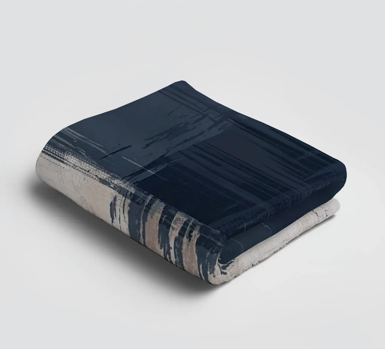 Surfaces 16 | Slate Gray, Indigo & Neutral | Abstract asciugamano da bagno da sabidussi