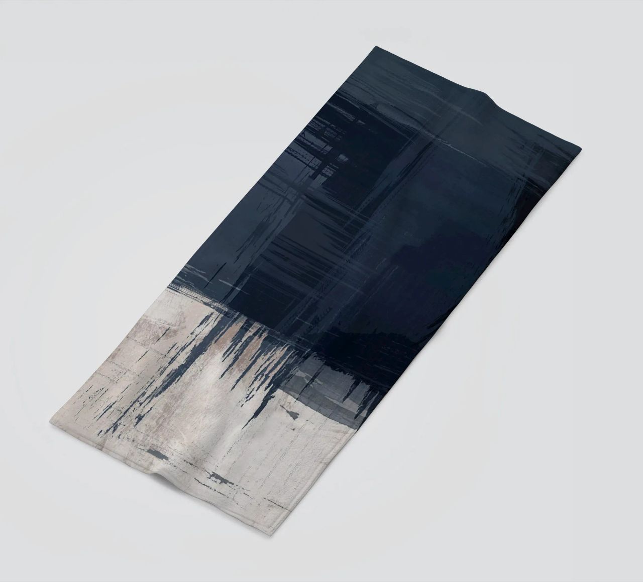 Surfaces 16 | Slate Gray, Indigo & Neutral | Abstract telo mare da sabidussi