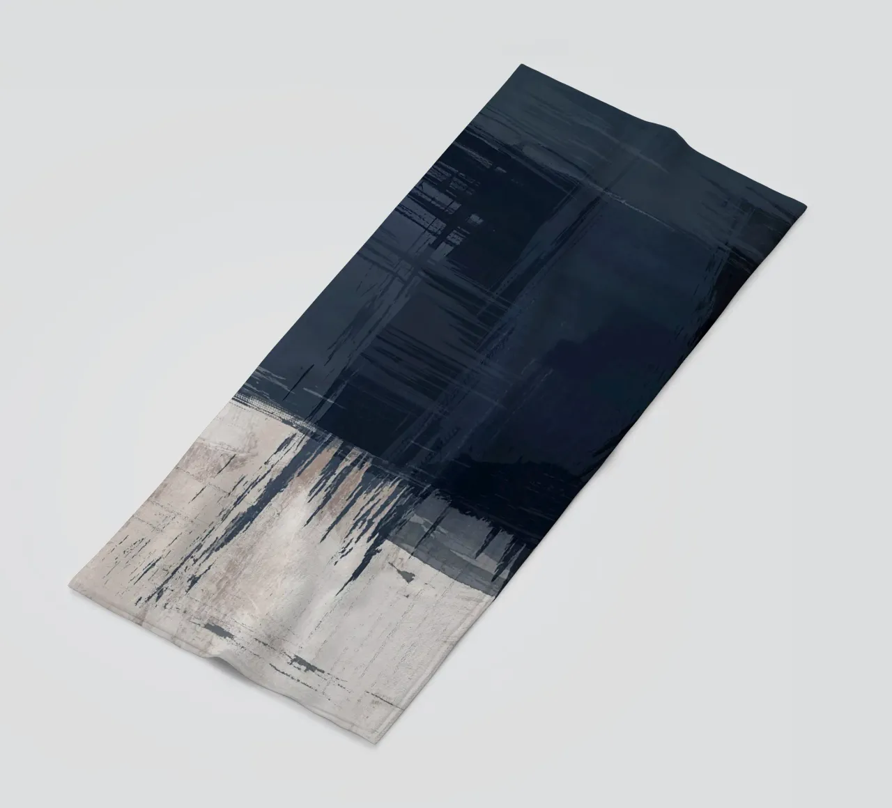 Surfaces 16 | Slate Gray, Indigo & Neutral | Abstract toalla de playa de sabidussi