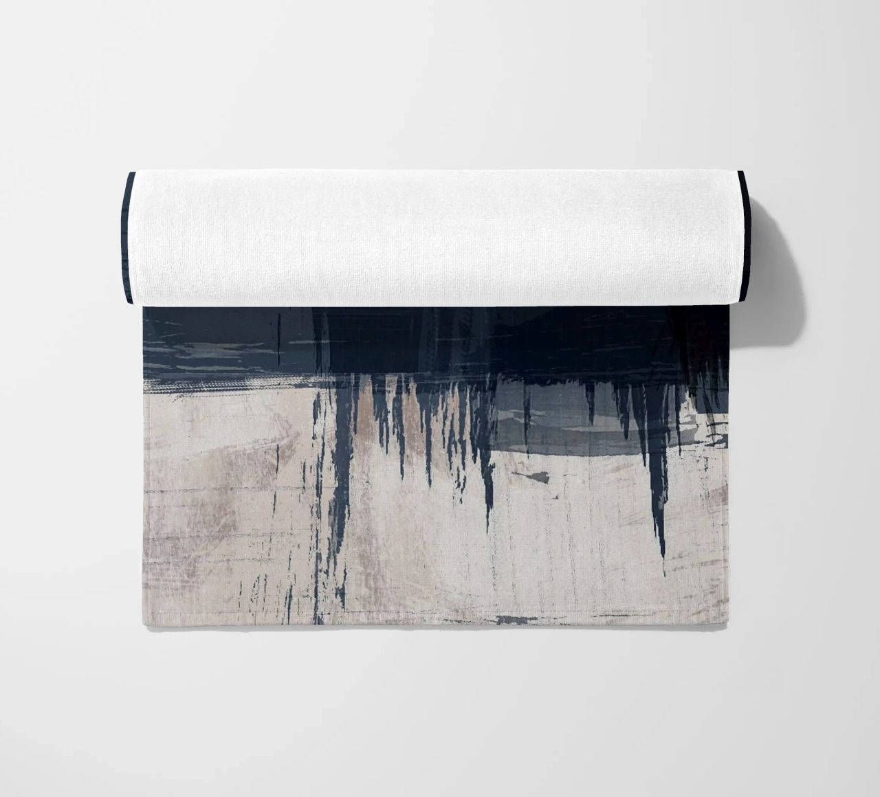 Surfaces 16 | Slate Gray, Indigo & Neutral | Abstract telo mare da sabidussi