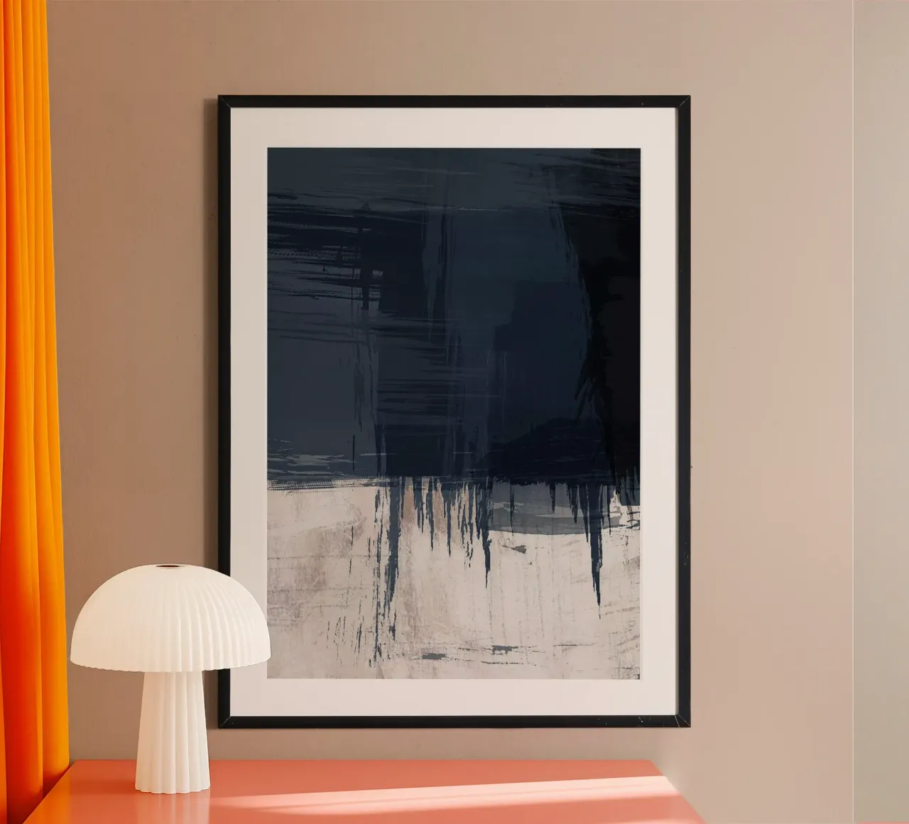 Surfaces 16 | Slate Gray, Indigo & Neutral | Abstract carta hahnemühle da sabidussi