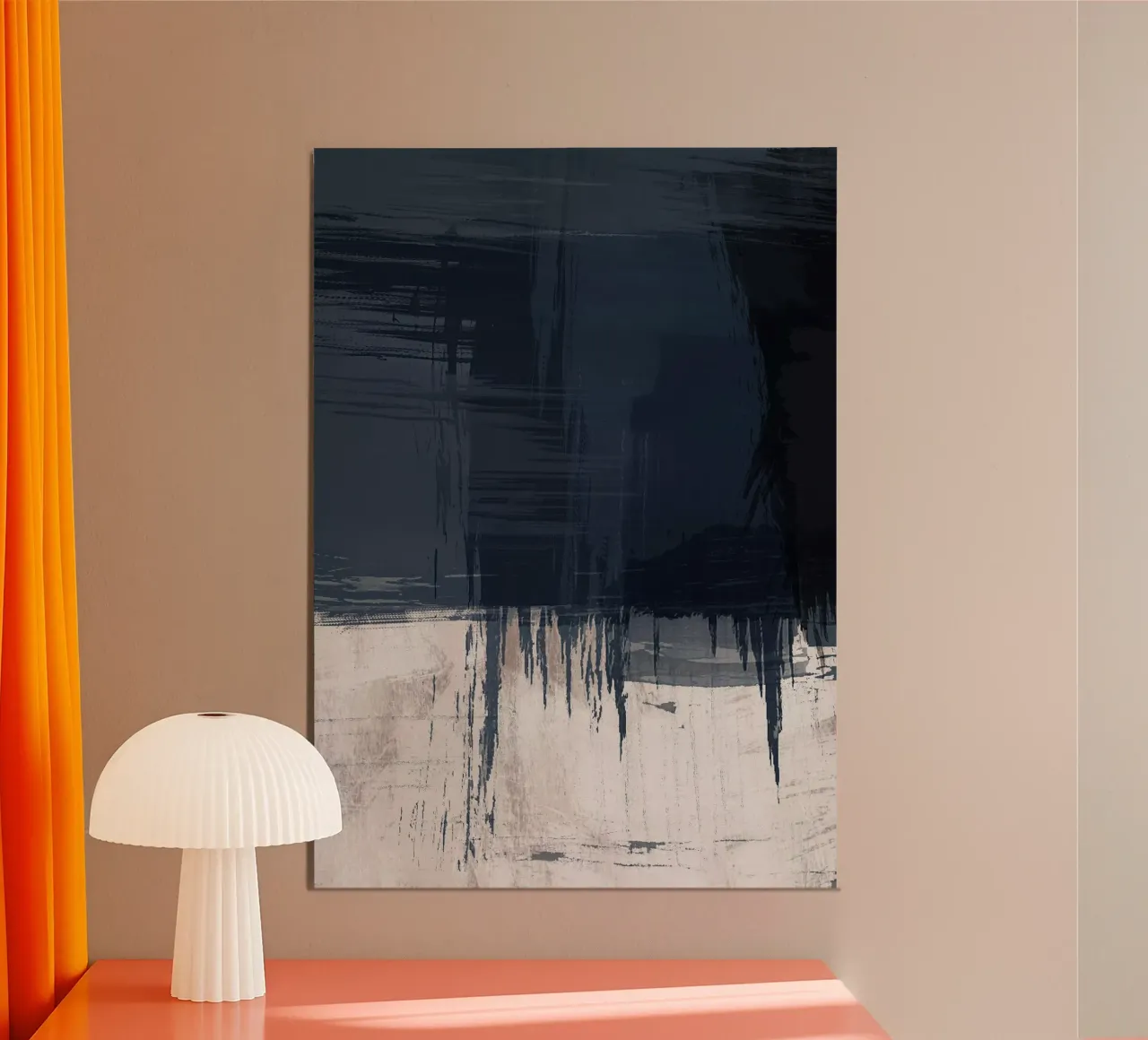 Surfaces 16 | Slate Gray, Indigo & Neutral | Abstract carta hahnemühle da sabidussi