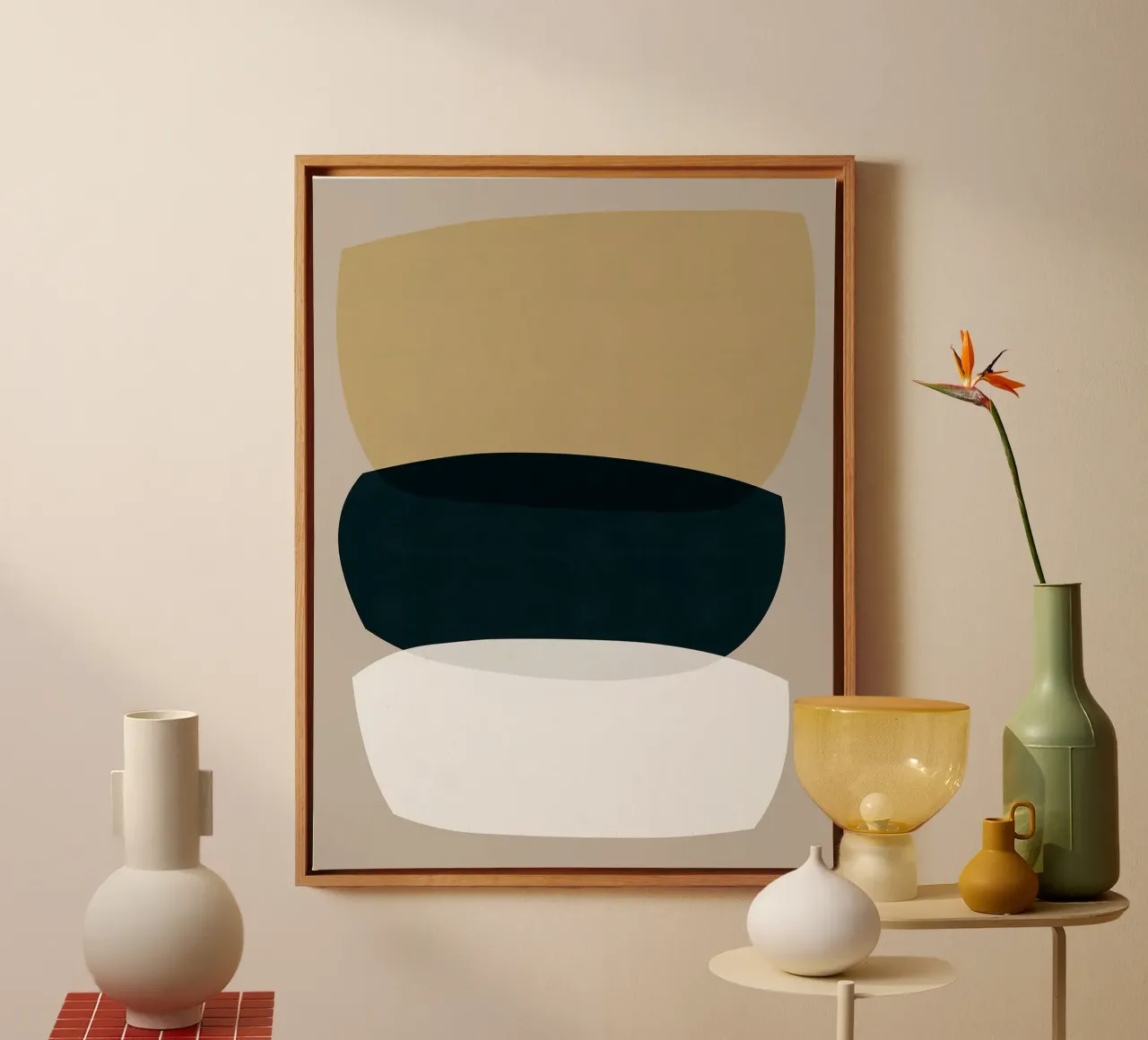 Astratto ed espressivo tela con Cornice a cassetta da Liam Johnson