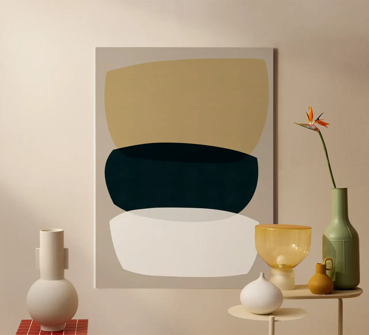 Astratto ed espressivo tela con Cornice a cassetta da Liam Johnson
