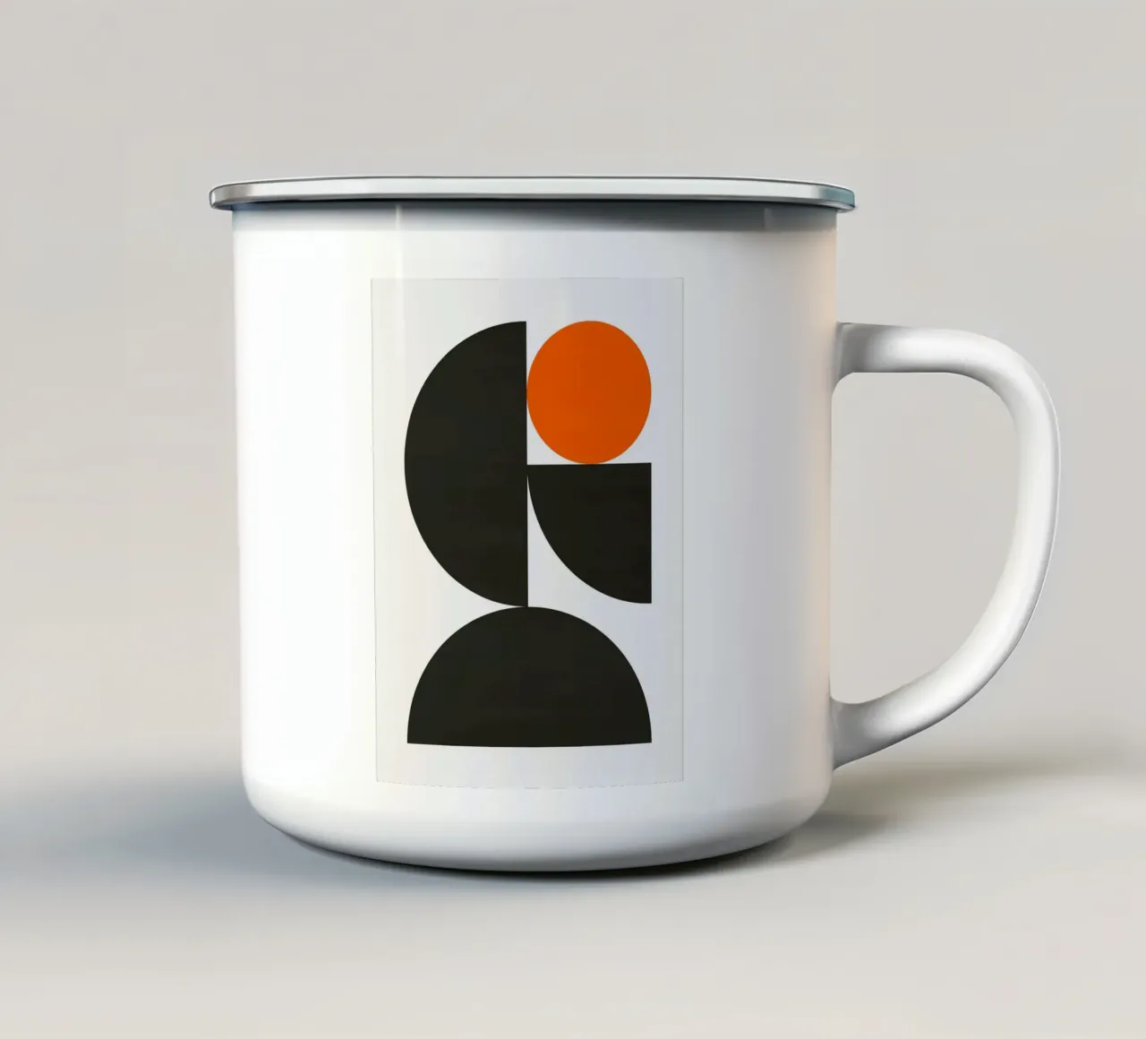 Punto singolo C tazza in smalto da Liam Johnson