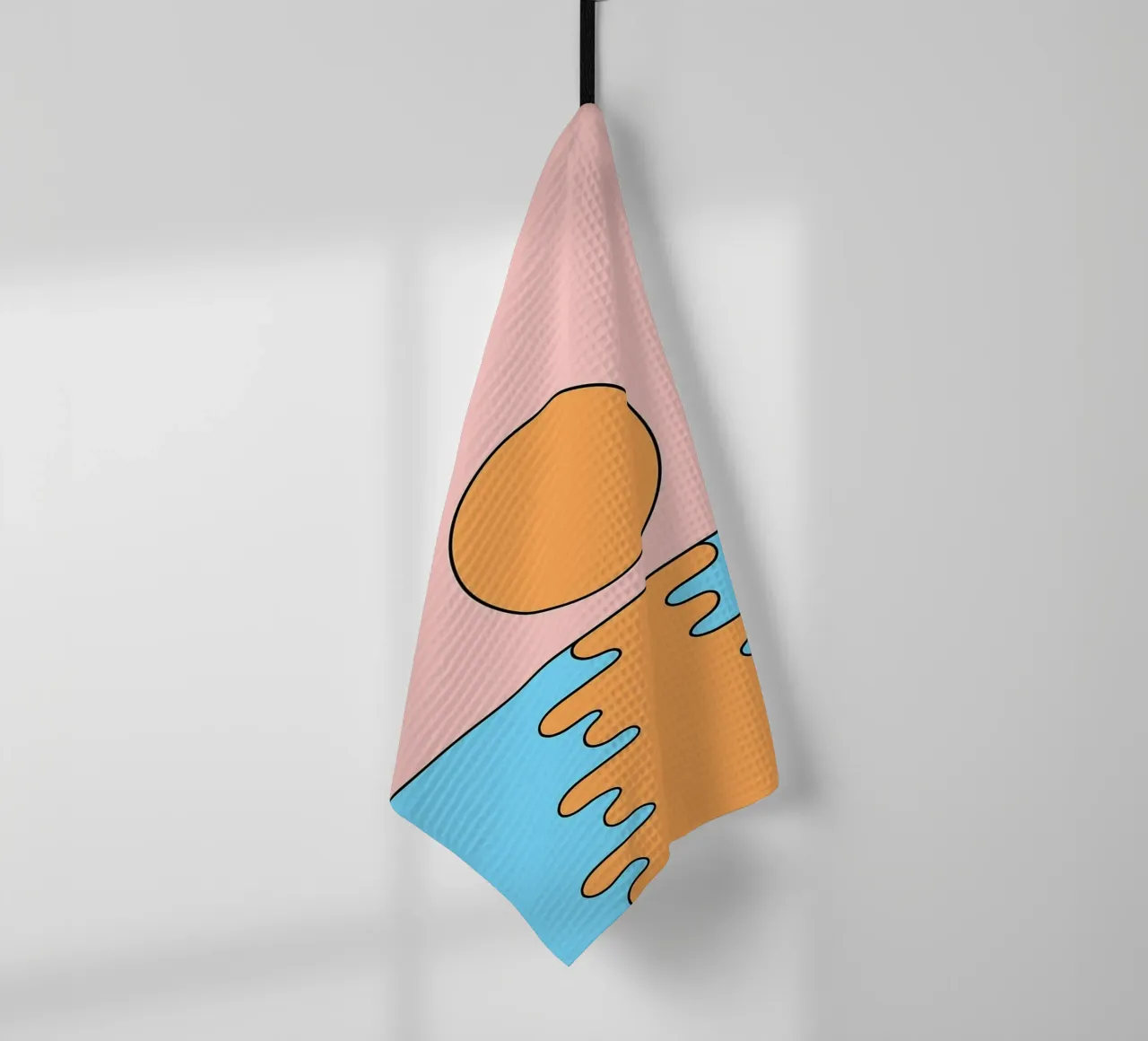 Sunset Minimalist Art torchon de Noah Bouchard