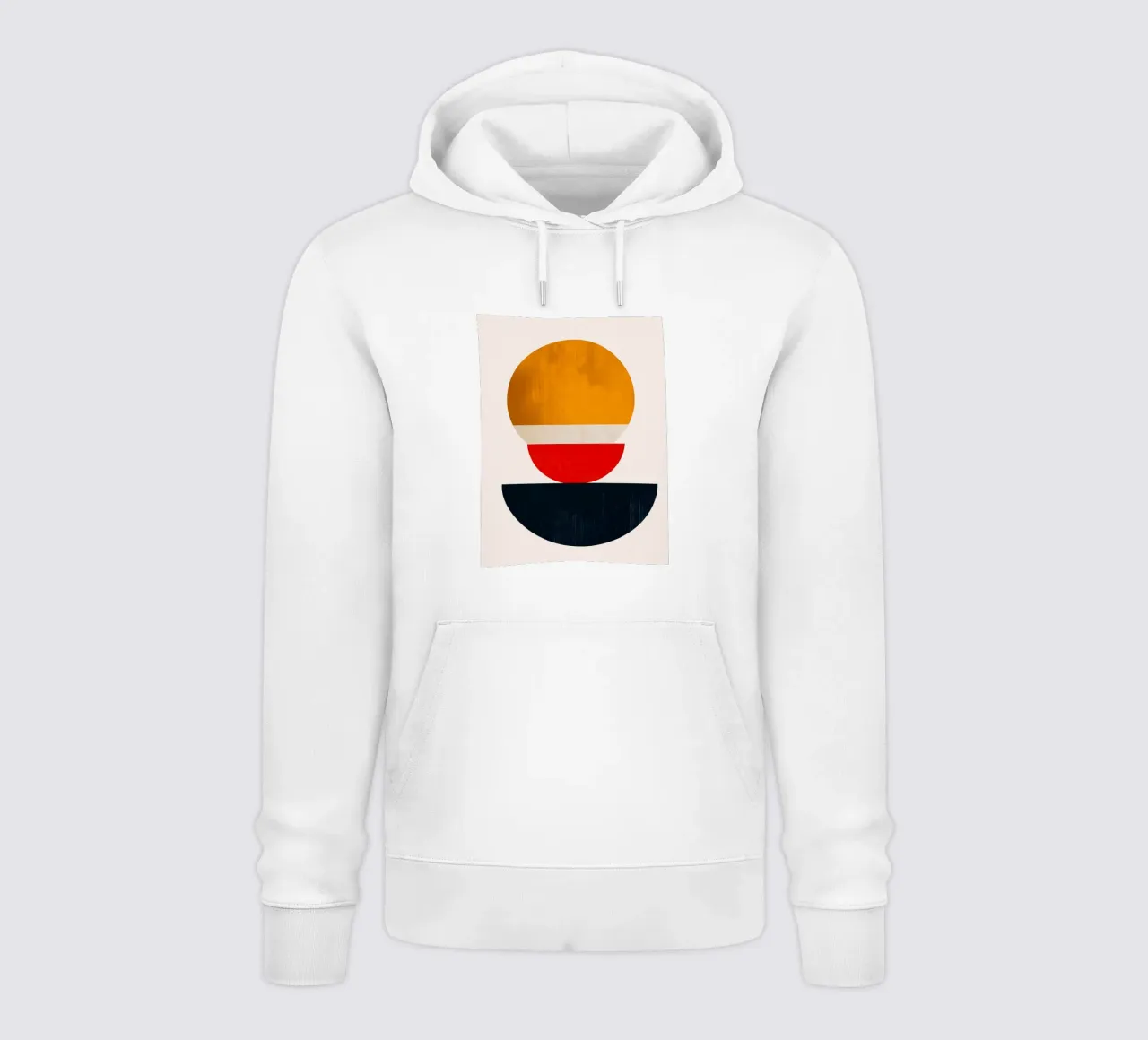 Gestapelde Harmonie - Abstracte Vormen in Balans - Abstract Geom hoodie van Noah Bouchard