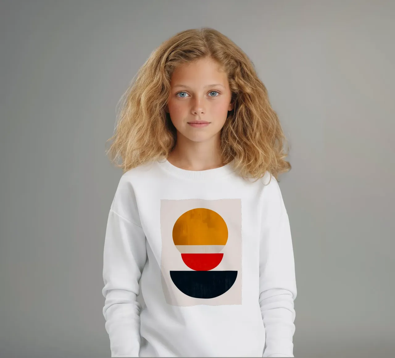 Stacked Harmony - Formas abstractas en equilibrio - Abstract Geom sudadera para niño de Noah Bouchard