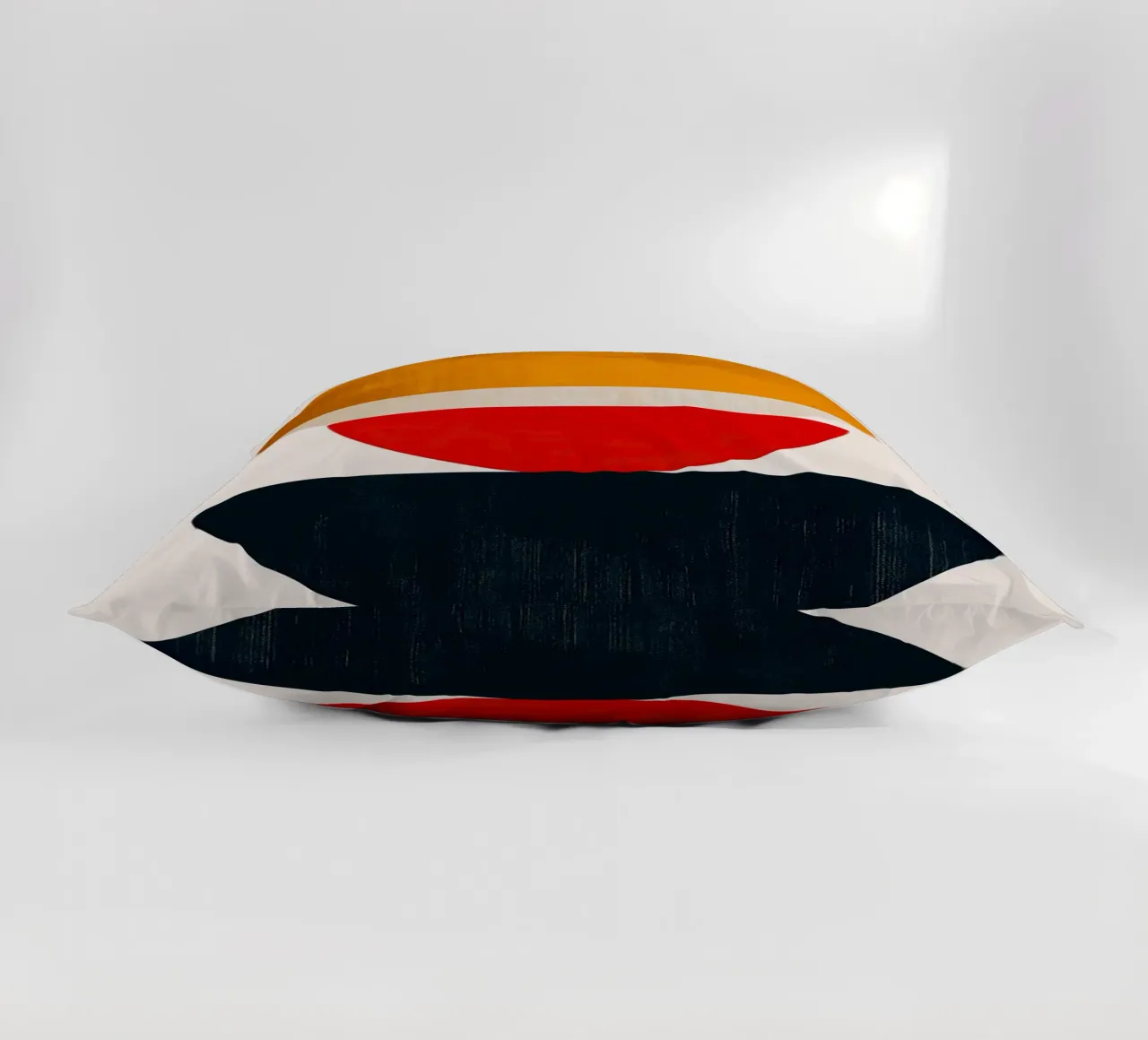 Harmonie empilée - Formes abstraites en équilibre - Géom. abst. coussin de Noah Bouchard