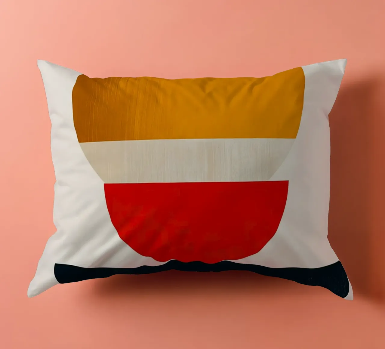 Harmonie empilée - Formes abstraites en équilibre - Géom. abst. coussin de Noah Bouchard