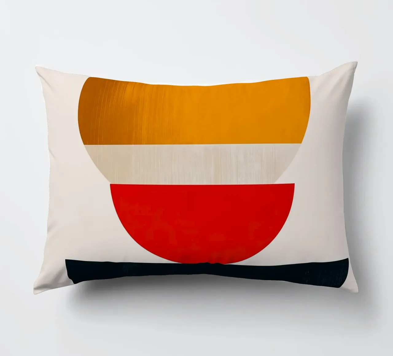 Harmonie empilée - Formes abstraites en équilibre - Géom. abst. coussin de Noah Bouchard