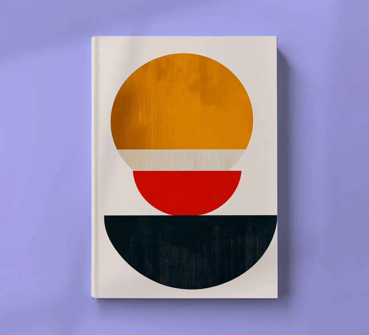 Stacked Harmony – Abstract Shapes in Balance - Abstract Geom notebook by Noah Bouchard