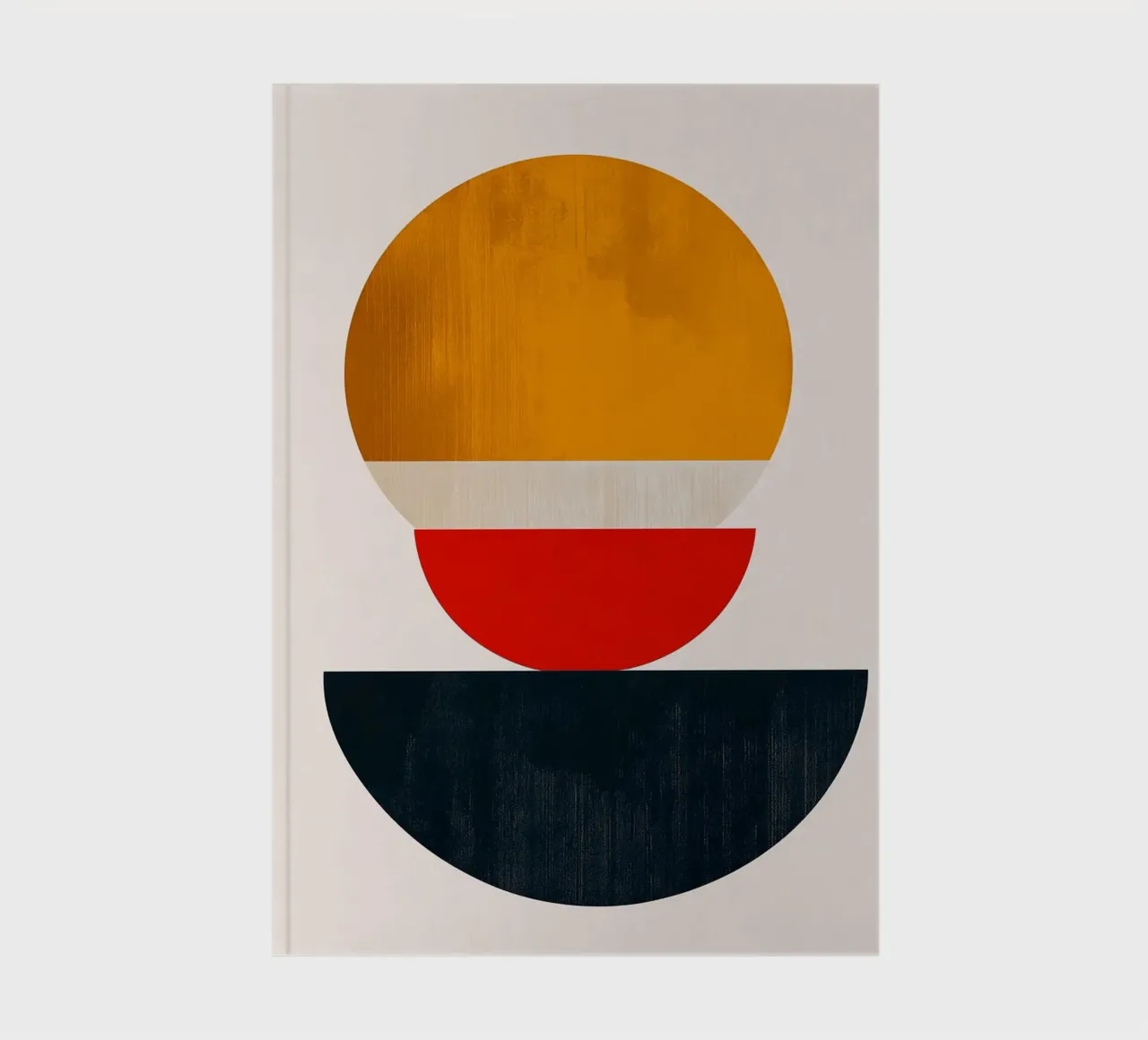 Stacked Harmony – Abstract Shapes in Balance - Abstract Geom notebook by Noah Bouchard