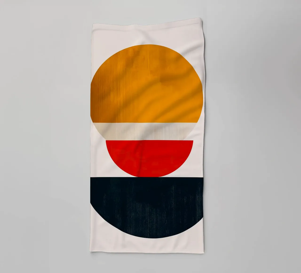 Stacked Harmony – Abstract Shapes in Balance - Abstract Geom towel by Noah Bouchard