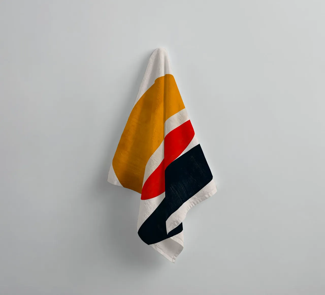 Stacked Harmony – Abstract Shapes in Balance - Abstract Geom towel by Noah Bouchard