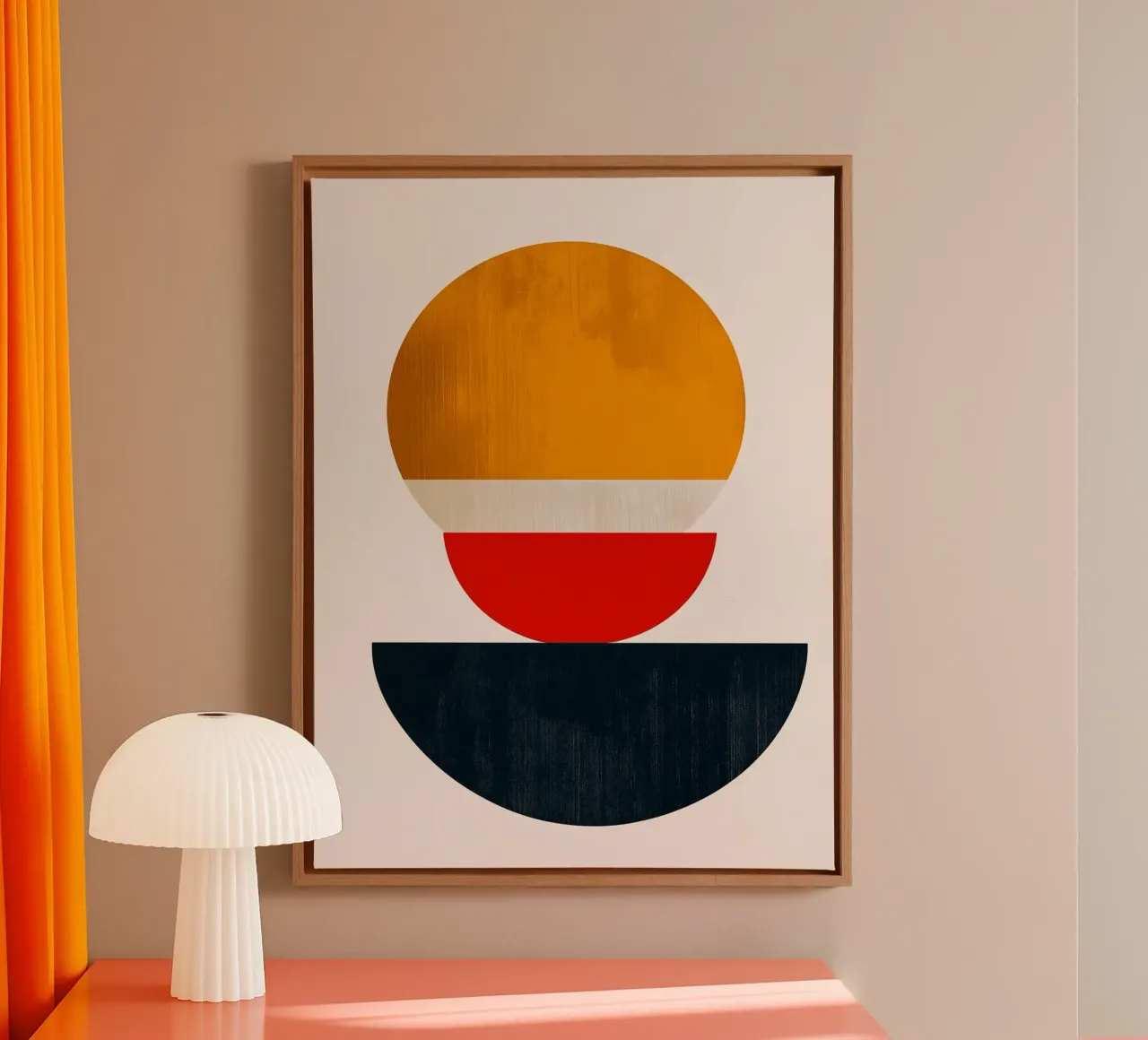 Armonia impilata - Forme astratte in equilibrio - Geom. astratta tela da Noah Bouchard