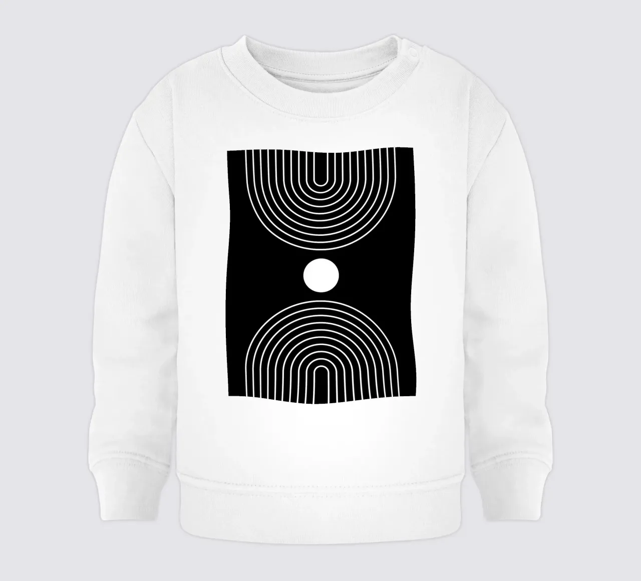 Diseño de arco abstracto sudadera de bebé de Noah Bouchard