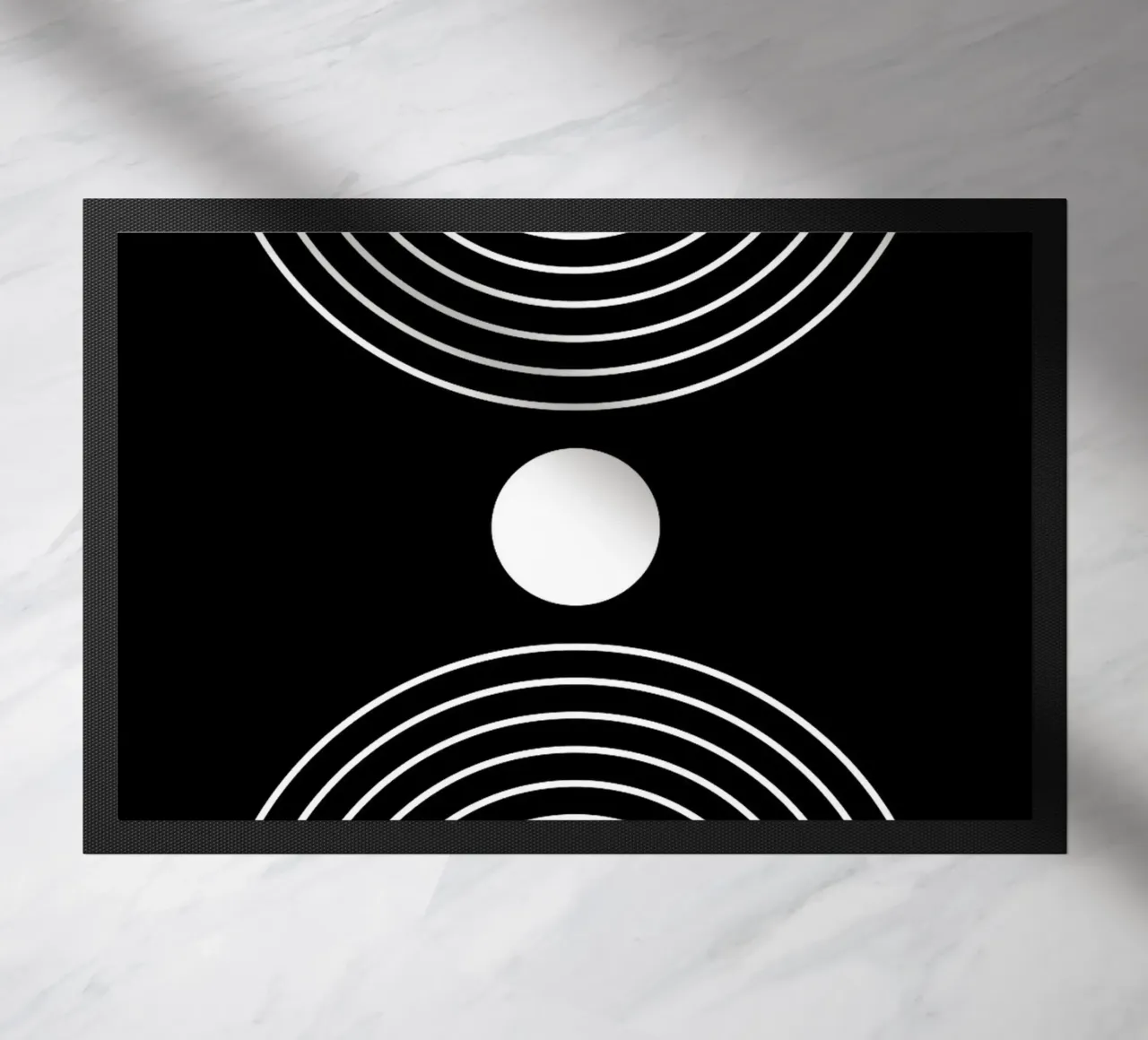 Diseño de arco abstracto felpudo de Noah Bouchard