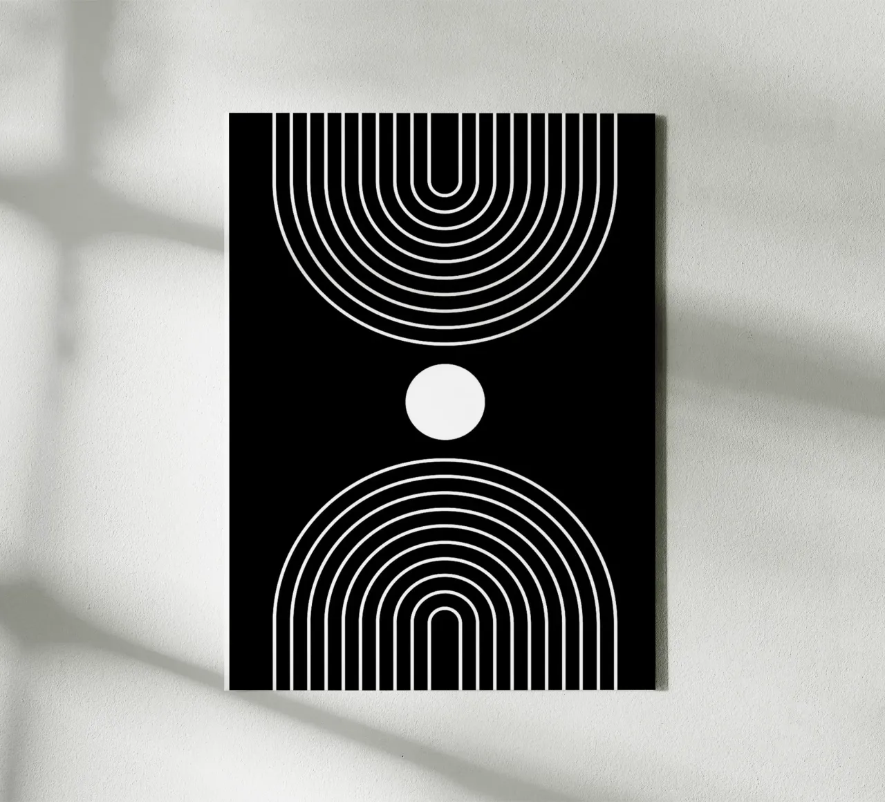 Diseño de arco abstracto lienzo con Marco flotante de Noah Bouchard
