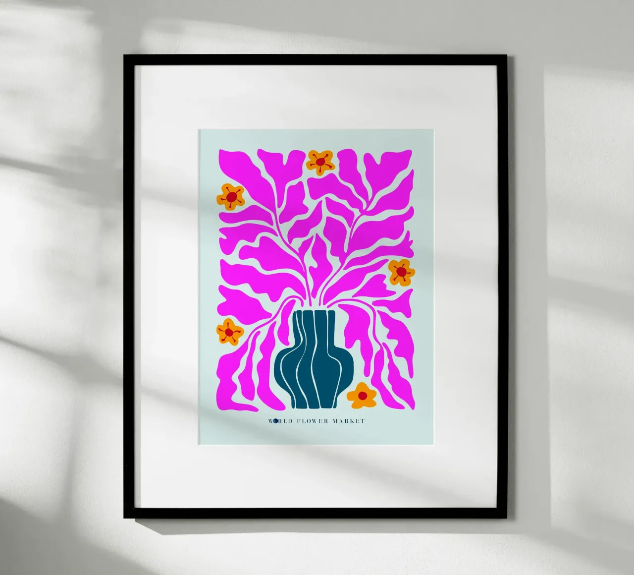 Mercato mondiale dei fiori _ Viaggio 22L poster con telaio in plastica da Noah Bouchard