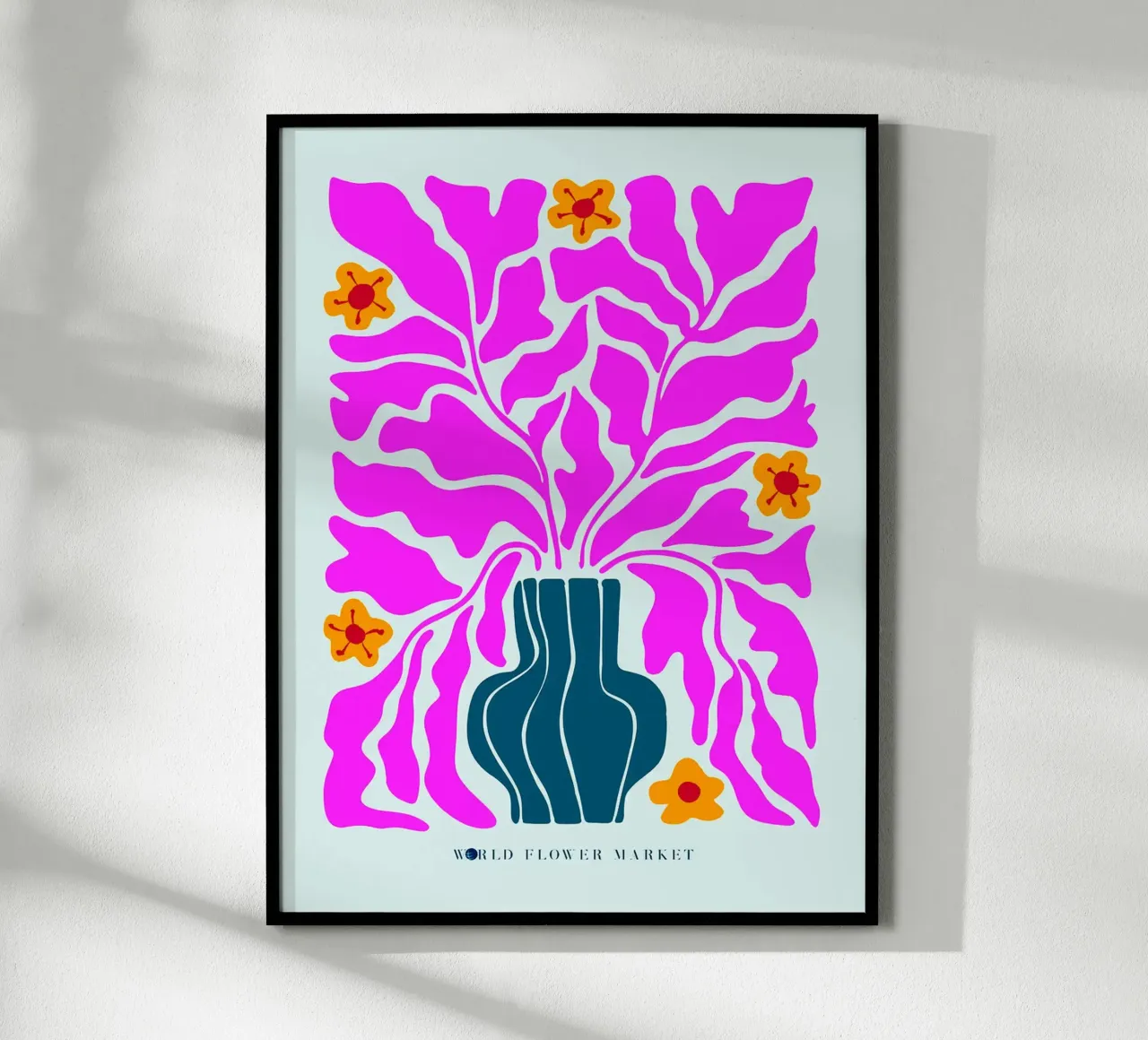 Mercato mondiale dei fiori _ Viaggio 22L poster con telaio in plastica da Noah Bouchard