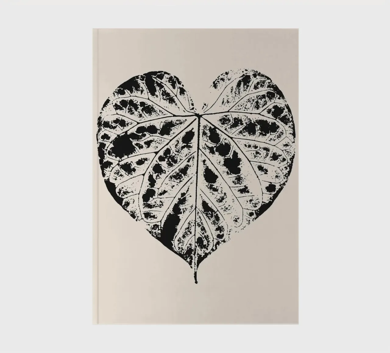 Heart-Shaped Leaf Print notebook by Noah Bouchard
