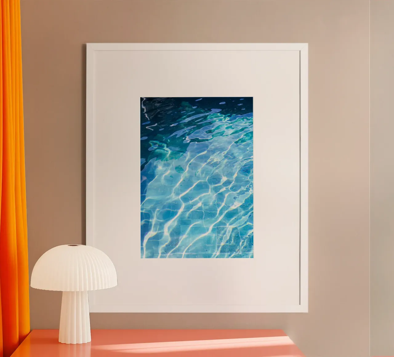 Piscina #10 poster con telaio in plastica da rafael campezato