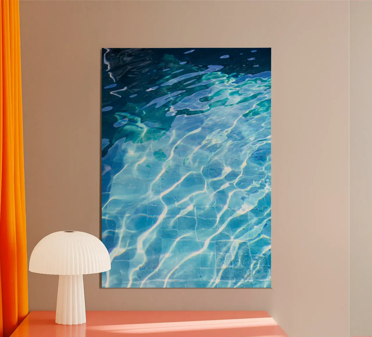 Piscina #10 poster con telaio in plastica da rafael campezato